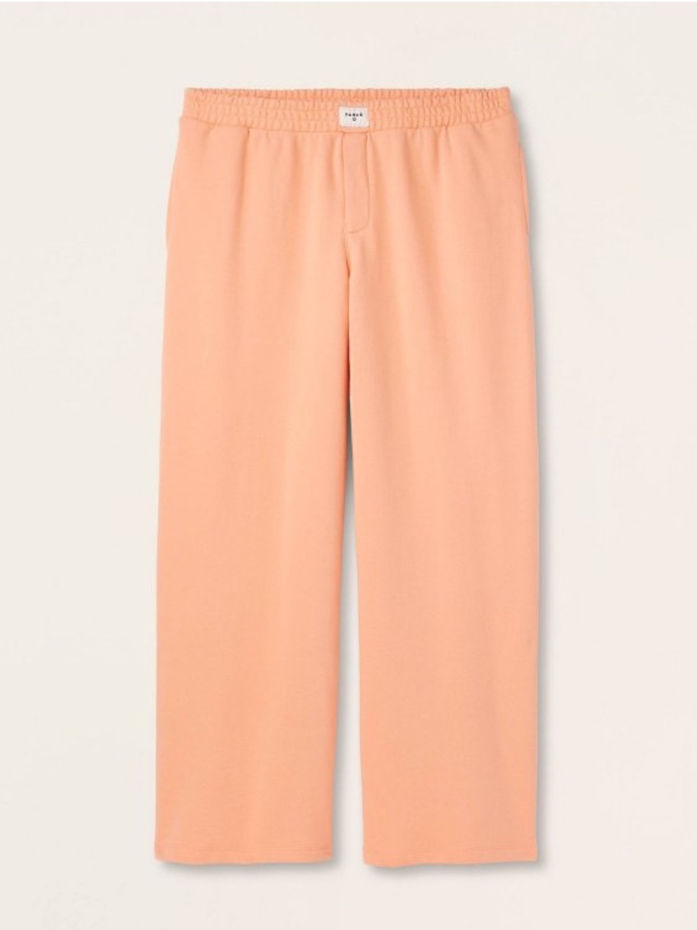 💗 Parke x Target Women's High-Rise Boxer Sweatpants Peach Orange Size S